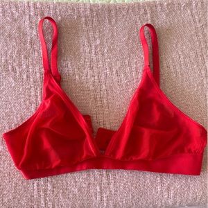 Negative Underwear Sieve Triangle Non-Wire Bra in Cherry sz 3